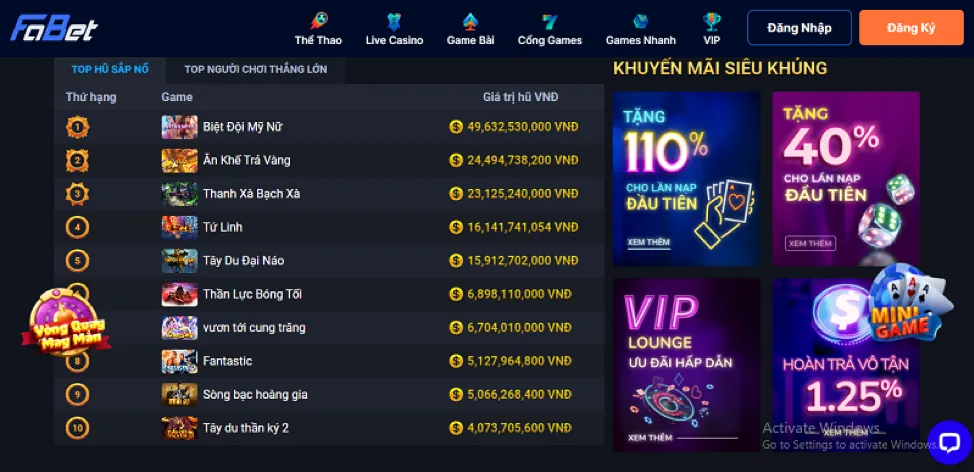 Rút tiền về ví điện tử tdtc game